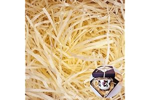 KAOTPO 300g Füllmaterial Geschenk, Holzwolle Füllmaterial zum Dekorieren von Geschenkkörbe, Mehrere Farboptionen und Reichhaltigere Kombinationen, Mehrfarbig Verpackungsmaterial Füllmaterial (Holzfarbe)