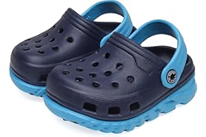 Vunavueya Niños Zuecos y Mules de Jardín Niña Sandalias Chanclas Zapatos de Playa y Piscina Zapatillas Baño de Estar por Casa Verano 23-34