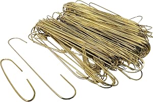 300 guldkulor krokar för julgransdekorationer – blandade storlekar 3,5 cm och 6 cm – metallprydnadshängare med ögla design