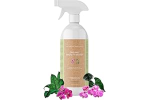 NAUKUA 1L Engrais Bio pour Orchidées - Revitalisation et Floraison Prolongée - 100% Naturel - Fertilisant et Stimulateur de Croissance - Orchidées d'Intérieur et Extérieur – Spray Prêt à l'Emploi
