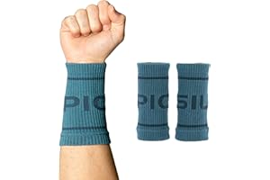 PICSIL Polsiere Elastiche con Passante per il Pollice – Supporto Polso per Cross Training, Palestra e Sollevamento Pesi (Taglia Unica)