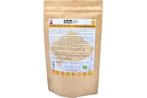ZEROCAL - DALIA Dalia - Farine de Graines de Lin Doré Bio 1kg | Riche en Protéines (35%) | Source d’Omega-3 et de Fibres | Sans Gluten | Vegan | Origine Autriche