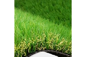 OROOTL Artificial Lawn Grass Turf, Realistic Fake Grass Rug Mat, Indoor Outdoor Synthetic Grass Lawn for Dog Pet Patio Landscape Garden Self-draining Outdoor Carpet Rug