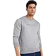 Qube By Fort Collins Men's Cotton Crew Neck Sweatshirt