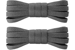 7STROBBS Lacci e Stringhe Sportivi Piatti per Sneakers,8mm Lacci Scarpe Larghi da Converse Air Force 1 Dunk Stan Smith,Lacci per Scarpe Robustezza e Resistenti-2 Paia