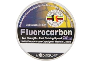 ROBINSON EUROPE Robinson Fluorocarbon Schnur 20m Forellenschnur von der Eynde, Forellenvorfach, Forellenmontage, Angeln auf Forelle