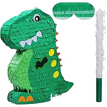 Pignatta Dinosauri Compleanno - Con 70 Caramelle E Giocattoli - Foto 8