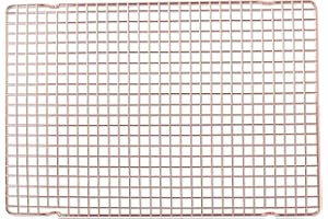 Nordic Ware griglia di Raffreddamento Rettangolare Scaffale di Filo Placcato Rame antiruggine, Accessori di Cottura Premium per Raffreddare Le Torte, Acciaio