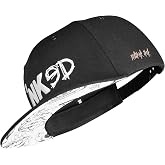 Nebelkind Snapback Cap Men Women Inked Black, One Size OneSize, Adjustable Size, Unisex, Baseball Cap Fashion, Streetwear Sty