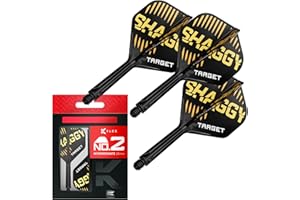 Target Darts Scott Williams K Flex Voli e Sistema di Alberi, No.2 | Confezione da 3 Aste Kflex all in One, Player Edition Freccette Accessori | Asta per Freccette K-Flex - Corto/Intermedio/Medio