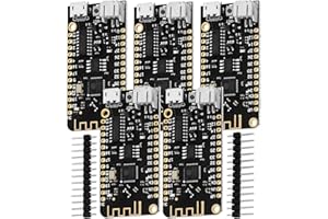 AZDelivery 5 x LOLIN32 Lite V1.0 ESP-32 Rev1 WiFi Bluetooth Board 4MB Flash 500mA CH340 CH340G Lithium Battery Connector ESP32 compatible with Arduino Including E-Book!