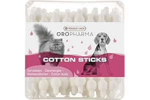 VERSELE-LAGA - Oropharma Cotton Sticks - Cotons Tiges Chien et Chat - 100% Coton - 56 Bâtonnets Ouatés