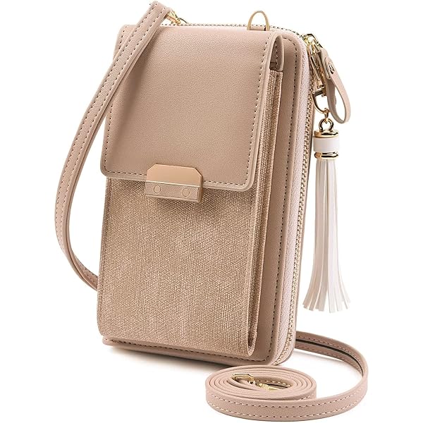 Borsa A Tracolla Per Cellulare S-ZONE Donna In Pelle PU Con Protezione RFID E Slot Carte – Retro Vintage, Per Telefoni Fino A 6.7”