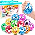 Emotion Stress Balls 12 Pack - Squishy Balls Fidget Toys for Kids and Adults - Express Your Feelings Sensory Toys, Anxiety Relief Calming Tool - Prize Box Toys for Classroom