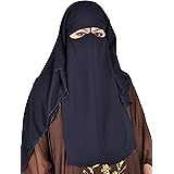 Egypt Bazar Niqab dreilagig - Hijab Gesichtsschleier Burka Khimar Islamische Gebetskleidung