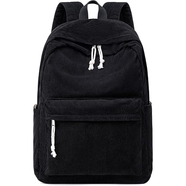 BOZIEE Cord Rugzak voor dames, dagrugzak, stadsrugzak, handtassen, Cordury schoolrugzak voor dames, meisjes, tieners, school, reizen, werk, dagelijks gebruik, groen, L