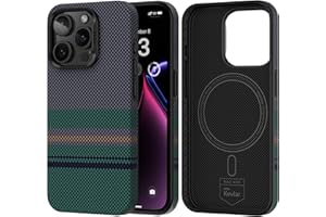 BENKS iPhone 15 Pro Max etui kompatybilne z Magsafe, Aurora ArmorPro, odporne na uderzenia, cienkie etui ochronne z Dupont Kevlar 600D i włókna aramidowego 1500D, minimalistyczne etui na telefon