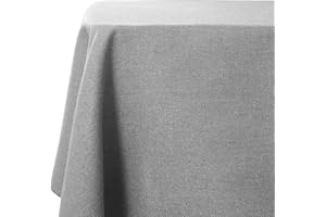 WAITER TREE Mantel Antimanchas Impermeable Mantel Rectangular con Efecto Lino Denso Estilo Clásico para Decoración de Cocina Cafetería