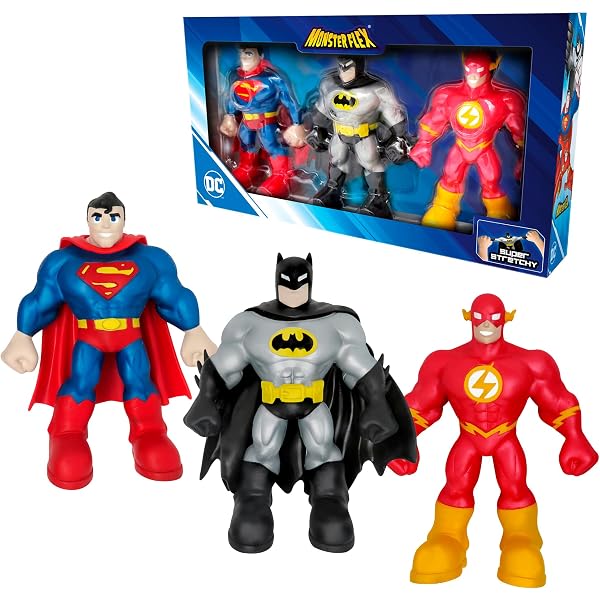 Heroes Of Goo Jit Zu DC Supereroi - Kryptonian Steel Superman Con Pancia Stretch E Gel Colorato