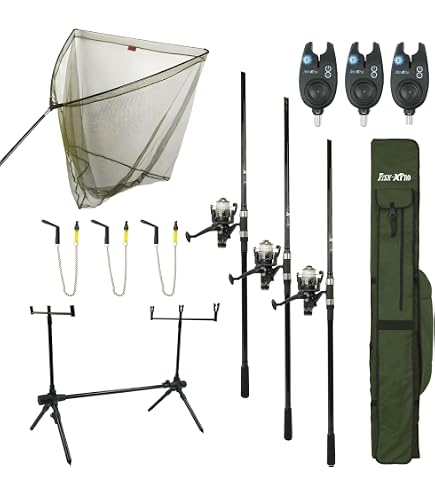 Baccelli Canne Da Pesca Carpa NGT Gamma Completa – Setup Per 2 O 3 Canne Regolabile