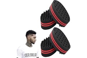 SYXLS 4 szt. Szczotka do Włosów Gąbka do Włosów, Spirale Afro Szczotki do Loków Włosów, Fryzjer Fala Szczotka do Kręcenia Włosów, Mężczyźni Kobiety Dzieci Narzędzie