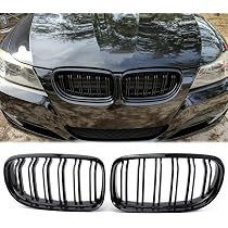 Griglia Rene Anteriore BMW E90 E91 LCI – Nero Opaco, Singola Stecca, Per Serie 3 Berlina 2009-2013
