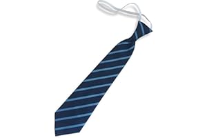 Great British Tie Club Child's Elastic Single Stripe School Ties (Infant/Primary Size)