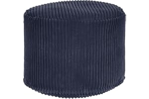 ‎DREAMROOTS DreamRoots Pouf Hocker - Hocker Rund Cord 35x35x25 cm - Couch Hocker Wohnzimmer - Sitzpouf Rund - Fußhocker Für Sessel - Sitzhocker Rund - Hocker Couch - Hocker Sofa