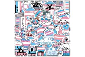 RUNMEIHE 60 Pride Sticker - Wasserdicht Vinyl Graffiti LGBTQ Regenbogen Sticker für Laptop, Wasserflaschen, Fahrrad & Skateboard