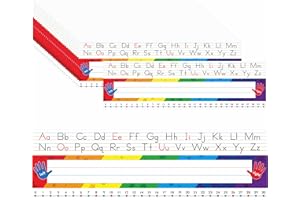 GETHELUD 40 targhette da scrivania, targhette da scrivania impermeabili con alfabeto, linea numerica 1-30 targhetta con manoscritto tradizionale per studenti in aula (30cm x 8,8cm)