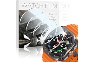 AIDOWU 4-Stück Glas Schutzfolie Kompatibel mit Samsung Galaxy Watch Ultra 47mm/6 Classic 47mm Displayschutz Anti-Kratze 9H Gehärtetem Glas Displayschutzfolie