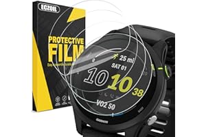 ECZOIL - Protector de pantalla para Garmin Forerunner 255, sin burbujas, antiarañazos de alta definición, transparente y suave, TPU ultrafina, 4 piezas