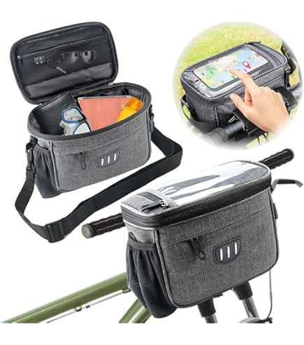 VERTAST Sacoche De Guidon Vélo 3L, Sac De Vélo Hydrofuge, Sac De