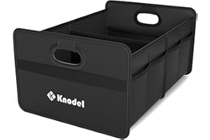 K KNODEL organizer do bagażnika samochodowego, składany organizer do bagażnika, konsole i organizery samochodowe (Mini, Czarny)