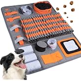 Olfactory Mat Dogs, Interactive Dog Toys Mat Sniffing Dog Blanket Dog Training Accessory Snuffle Mat (Orange)