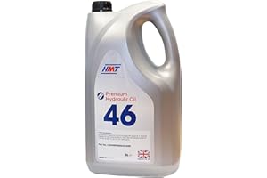 HMT Premium Hydraulic Oil 46 – 5 Litres | ISO VG 46 Anti-Wear Hydraulic Fluid for Industrial & Mobile Equipment | Oxidation Resistant, Anti-Foam, Pump Protection, Excavator & Crane Hydraulic Oil
