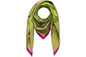 Lorenzo Cana Quadratisches Premium Herrentuch Baumwolle kombiniert mit Seide 110 cm x 110 cm Naturfaser Marken Schaltuch Halstuch Hahnentritt Paisley XL Large