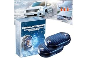 Nicooniu 2PCS Electromagnetic Car Snow Removal Device,Electromagnetic Wave Anti Freezing And Snow Removal Device,Anti-Freeze Electromagnetic Car Snow Removal Device