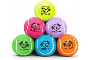 SMITH'S 2015 Dog Tennis Balls By Smith’s | 6 Pack | 4.7CM / 1.85” Diameter | 25% Stronger | High Visibility Colours | Tested And Certified | Best For Small And Toy Dogs (Below 10KG)