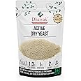 Dhawak Active Dry Yeast Powder, Instant Yeast, Yeast for Baking Pizza, Yeast for Breads, Dry Yeast (400)