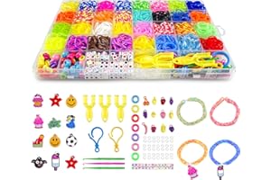 Relota 2500 sztuk Zestaw Gumowych Taśm Bransoletki Zestaw Biżuteria i koraliki BiżUterii