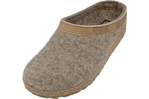 HAFLINGER Damen Pantoffel Hausschuh Grizzly Torben Wollfilz 713001