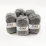 Lana Colorata Biella - Gomitolo 50g 140m, 100% Acrilico, Morbida Per Uncinetto E Ferri, Colore Rosa 1618 - Foto 9