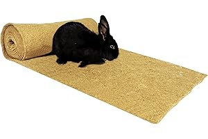 WormBox ﻿Lecho para Suelo de Jaula (roedores/Conejos) 100% cáñamo en Rollos de 5 m x 54 cm, Alta Densidad/Alta Resistencia, 7-8 mm.