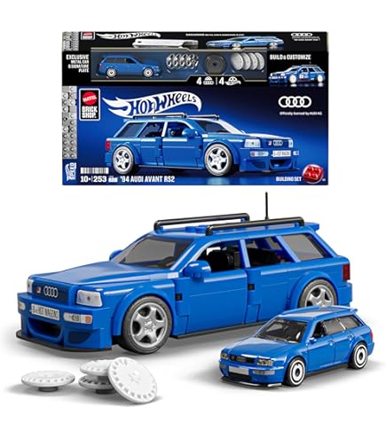 MEGA HOT Wheels Audi R8 LMS GT2-73-teiliges Bauspielzeug mit