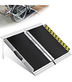 Rollstuhlrampe Für Zu Hause – Tragbar, Rutschfest, PVC – 25x27 Cm, 11–16 Cm Höhe – Für Stufen, Schwellen, Autos & Motorräder
