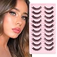 Faux Cils 3D Effet Vison Naturel - 10 Paires, Noir, Volume 15 Ml, Mytex-Shop (neuf)