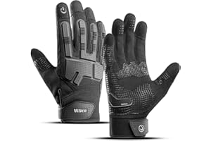 Vilico Guantes Moto Hombre, Antideslizante,Pantallas Táctiles, Guantes tácticos para Airsoft, Motocicleta,Caza,ATV,MTB