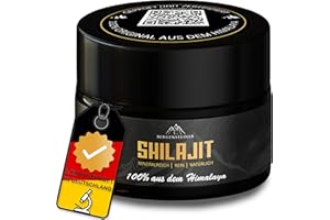 Bergensteiner® Shilajit ORIGINAL Himalaya | 50g | 100% Reines Mumijo Shilajit-Harz (hochdosiert) | Reich an Fulvinsäure | 85+ Mineralien & Spurenelemente | Laborgeprüft in Deutschland