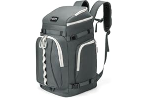 Lunidry Bolsa para Botas de Esquí con Compartimento, 65L Mochila con Bolsa para Casco, Mochila para Botas de Esquí, Snowboard, Patines, Casco de esquí, para Hombre y Mujer Unisex